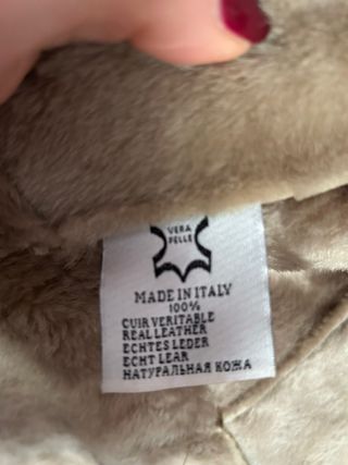 Cappotto in vera pelle e montone