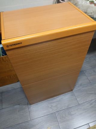 Mueble plancha madera y tela