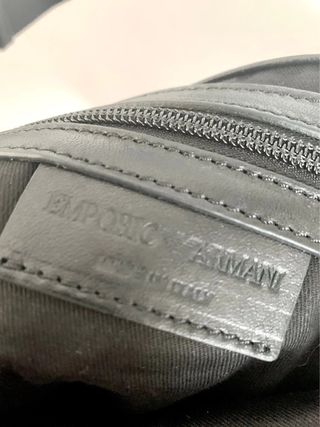 Bolso Hombro Cuero Emporio Armani Negro