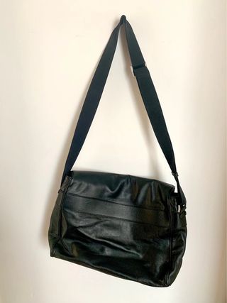 Bolso Hombro Cuero Emporio Armani Negro
