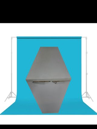 Mueble baño estantería madera y blanco