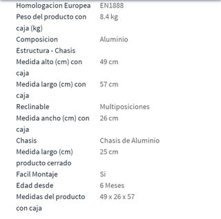 Sillita de paseo plegable