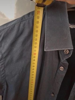 Camisa entallada azul marino mujer