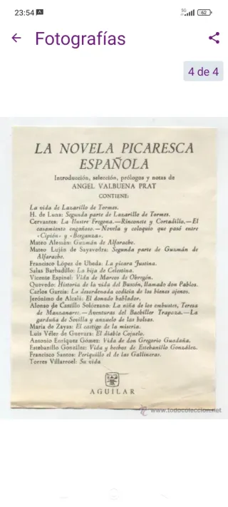 La novela picaresca española