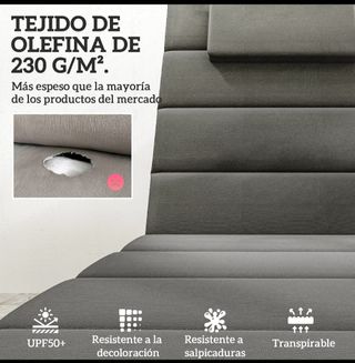 Confezione da 2 cuscini prendisole grigi