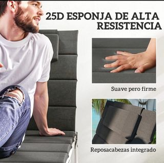 Confezione da 2 cuscini prendisole grigi