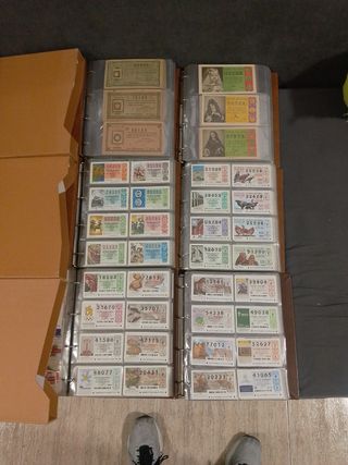 Colección décimos Lotería Nacional todos los años