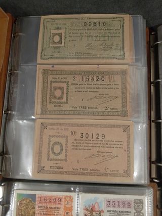Colección décimos Lotería Nacional todos los años