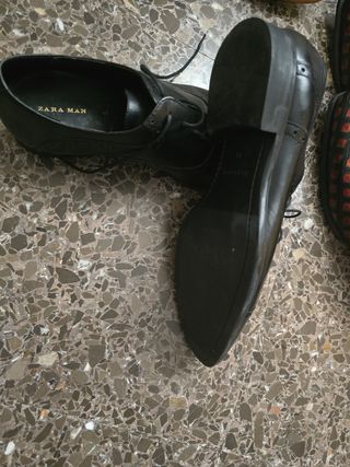 Zapatos Zara Hombre Negros Cordones