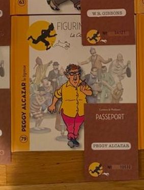 Libro y Pasaporte Peggy Alcázar Tintín