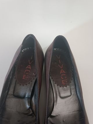 Scarpe donna marroni con fibbia