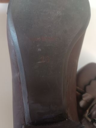 Scarpe donna marroni con fibbia