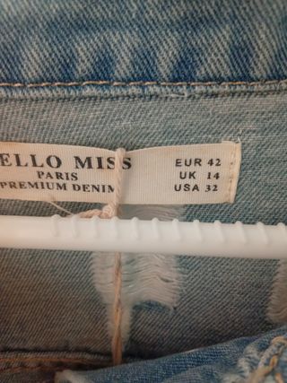 Chaqueta vaquera Hello Mist desgastada Talla M