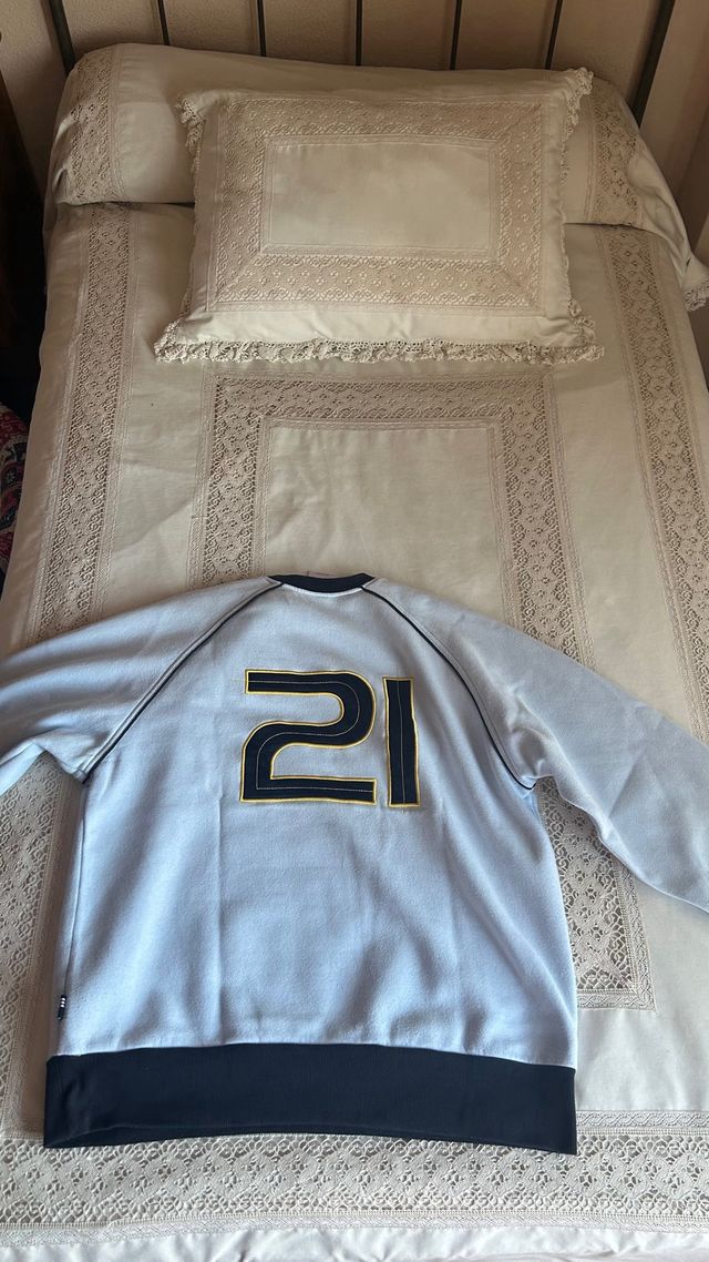 Sudadera Adidas Vintage Azul Talla M/L