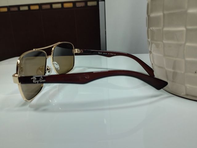 Gafas de sol Ray-Ban Aviator Doradas Marrones