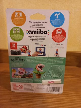 Amiibo Planta Piraña Super Smash Bros SIN ABRIR