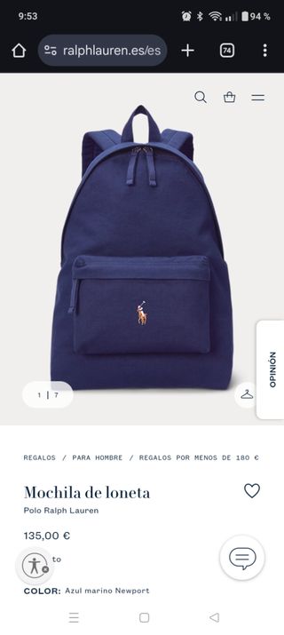 Mochila Polo Ralph Lauren Beige