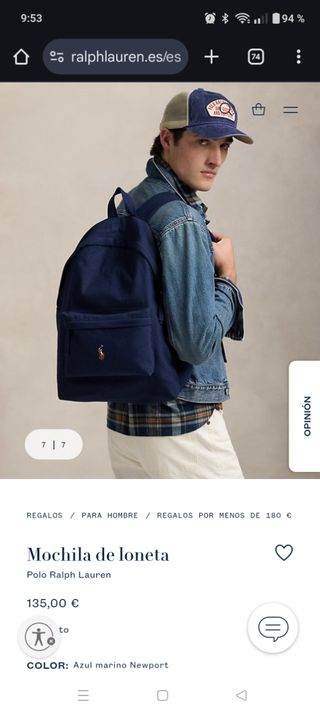 Mochila Polo Ralph Lauren Beige