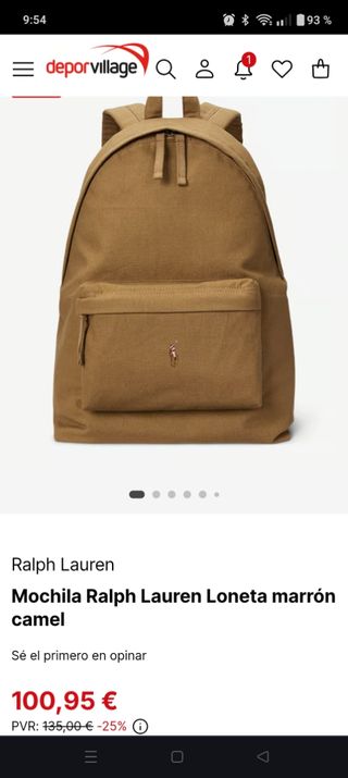 Mochila Polo Ralph Lauren Beige