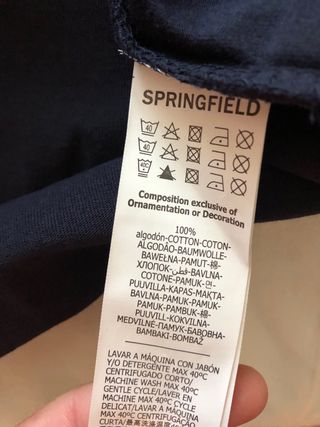 Camiseta manga larga hombre azul sin estrenar