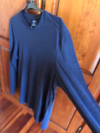 Camiseta manga larga hombre azul sin estrenar