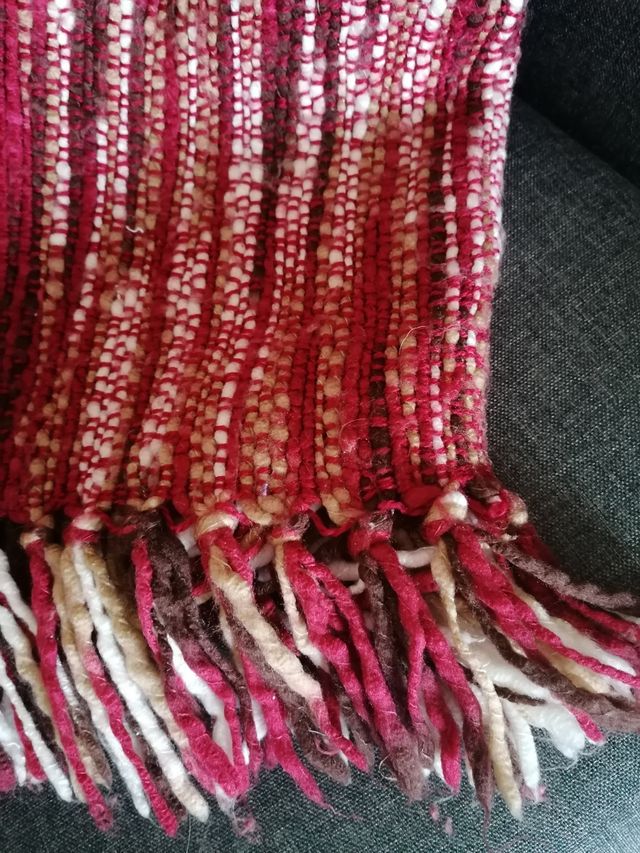 Morbidissimo plaid con frange