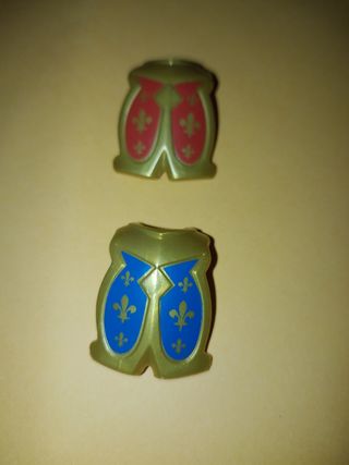 Set di 2 pezzi di armatura rotta Playmobil