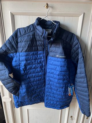 anorak abrigo chaqueta Columbia Talla L Azul