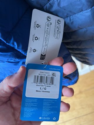 anorak abrigo chaqueta Columbia Talla L Azul