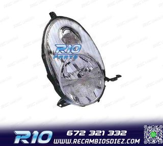 FARO IZQ PARA NISSAN MICRA K12 03-07 FONDO CROMADO