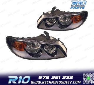 FAROS PARA NISSAN ALMERA 02-06 FONDO NEGRO