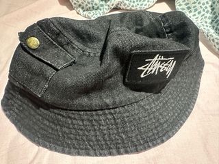 Gorro Stussy Negro Vaquero con Bolsillo