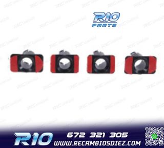 KIT 4 SOPORTES PDC BMW E46 COUPE 98- PARAGOLPES TRASERO LOO