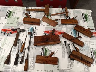 Lote herramientas antiguas ebanistería madera