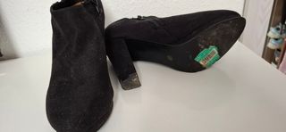 Botines de tacón negros