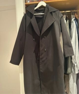 Abrigo Zara Negro Talla S