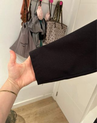 Abrigo Zara Negro Talla S