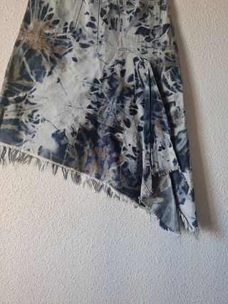 Falda vaquera tie dye talla M
