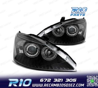 FAROS PARA FORD FOCUS I 98-01 OJOS ANGEL NEGROS