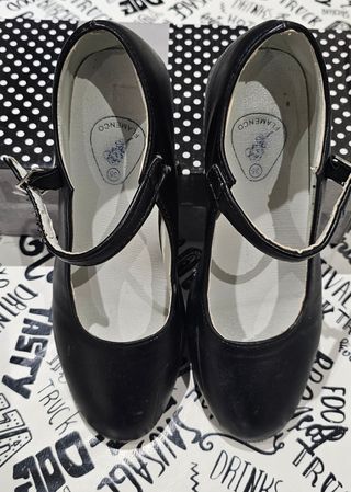 Zapatos Flamenco Niña Talla 35 Negros
