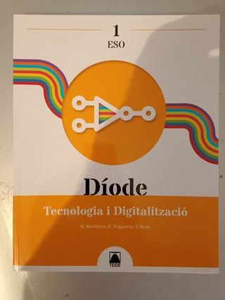 Libro Tecnologia 1 ESO. ISBN 9788430773732