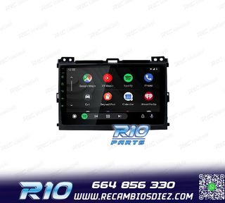 RADIO GPS ANDROID 12 PARA TOYOTA LAND CRUISER 02-09