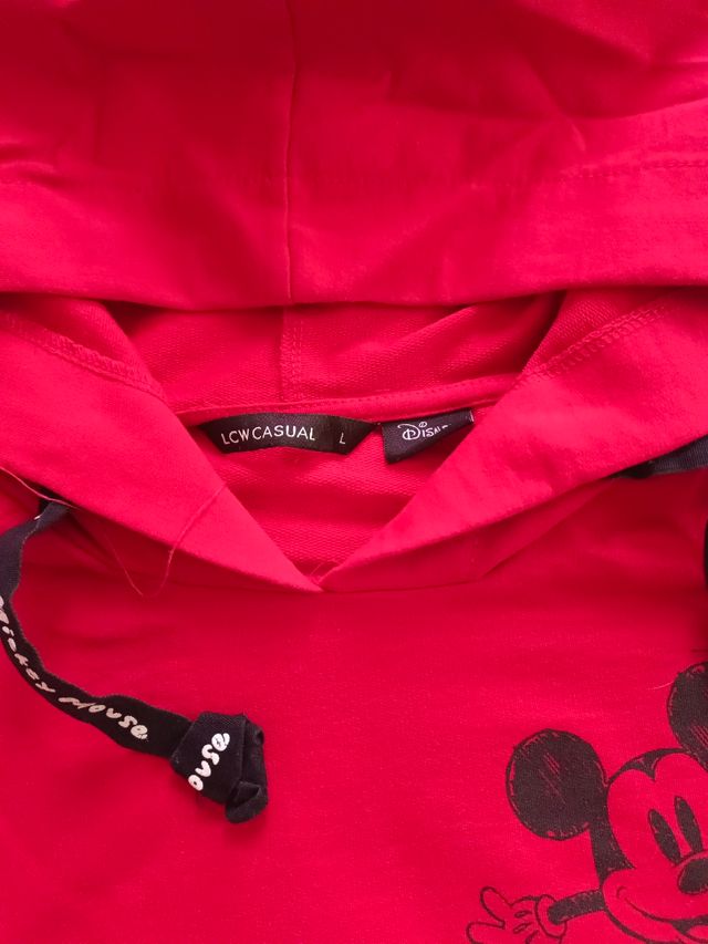 Sudadera Mickey Mouse gris y roja