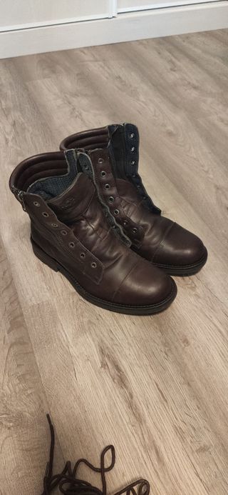 Botas Kangaroo Piel Marrón Oscuro Talla 41
