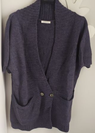 Cardigan tg. 44 in alpaca e lana merinos