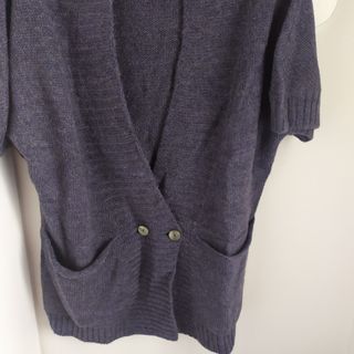 Cardigan tg. 44 in alpaca e lana merinos