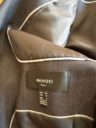 Americana Mango Talla L Gris Nueva sin etiquetas 