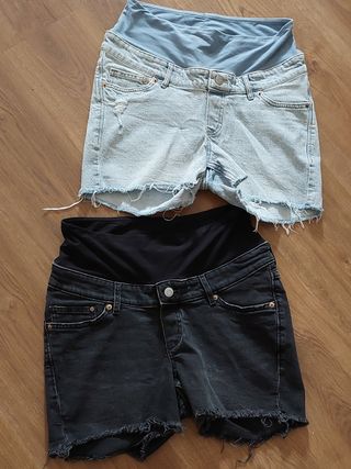 Shorts premamá vaqueros (2 unidades)