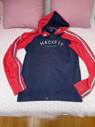 Sudadera Hackett London Azul y Roja