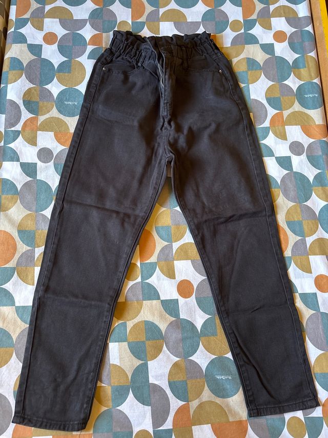 Jeans vita alta con elastico 